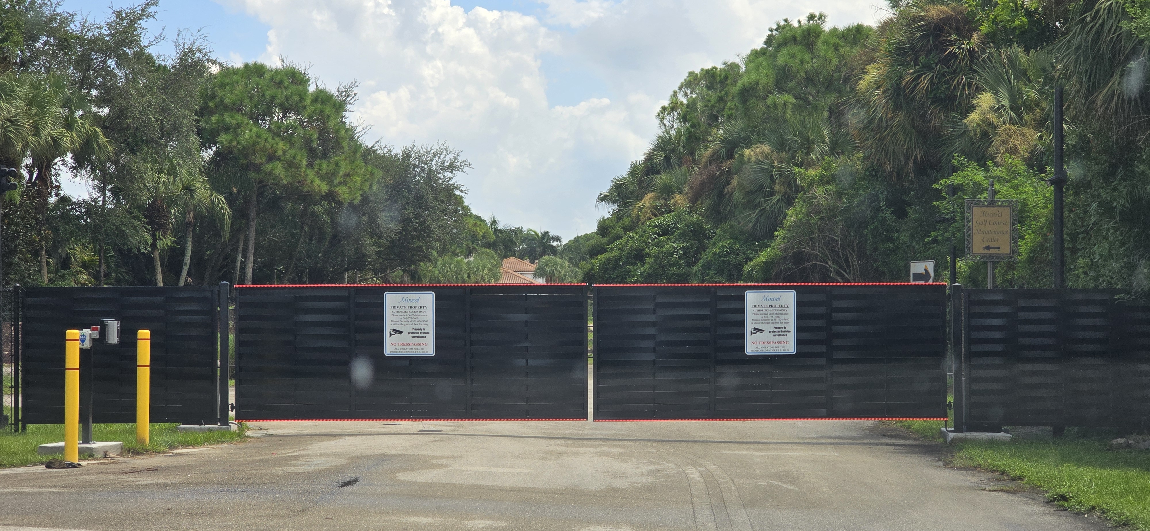 Commercial motorized vehicular slide gate repair in Fort Lauderdale FL